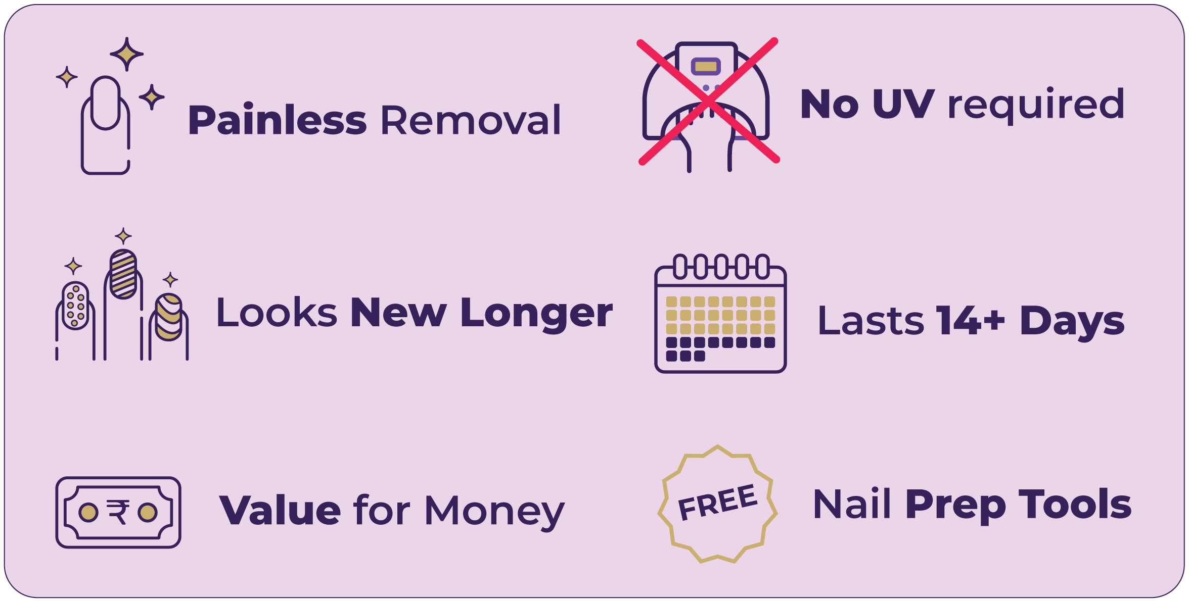 Nail Stickies Key Benefits - Muselot