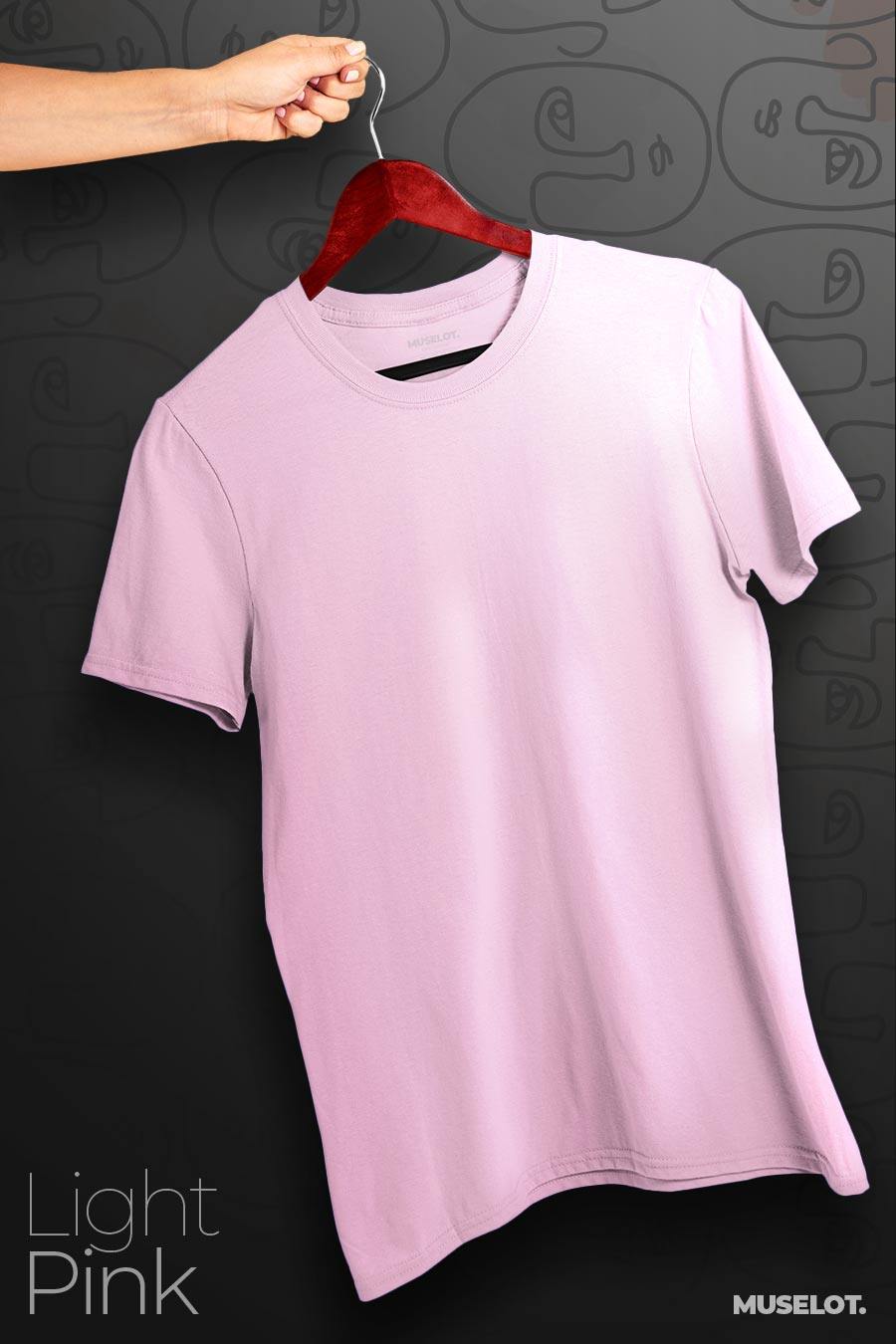 plain t shirts - Plus size t shirts (light solid colors)  - MUSELOT