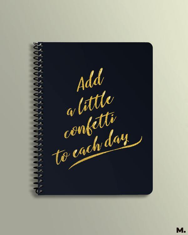 Printed notebooks - Add a little confetti - MUSELOT