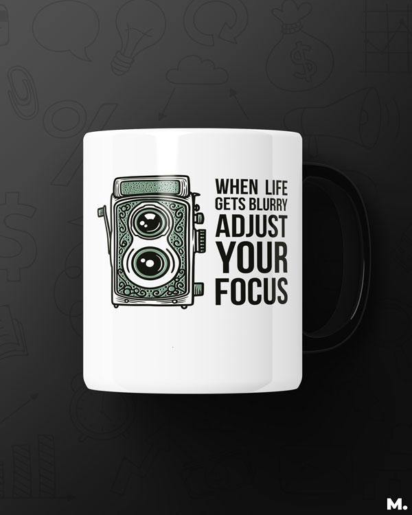 Printed mugs - Adjust your focus - MUSELOT