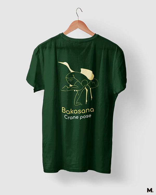 printed t shirts - Bakasana crane pose - MUSELOT