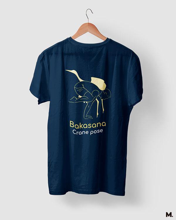 printed t shirts - Bakasana crane pose - MUSELOT
