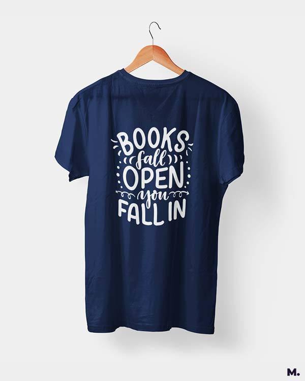 Printed t shirts - Books fall open, you fall in - MUSELOT