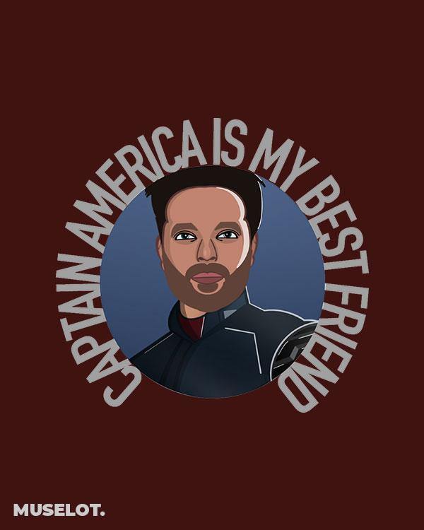 Printed notebooks - Captain america is my best friend - MUSELOT