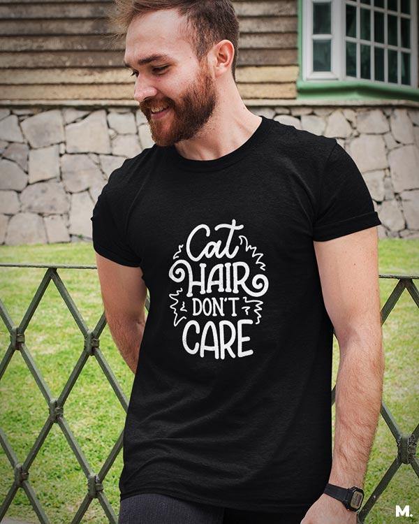 Printed t shirts - cat hair don't care - MUSELOT
