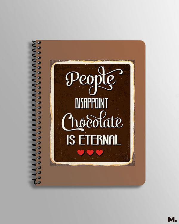 Printed notebooks - Chocolate is eternal - MUSELOT
