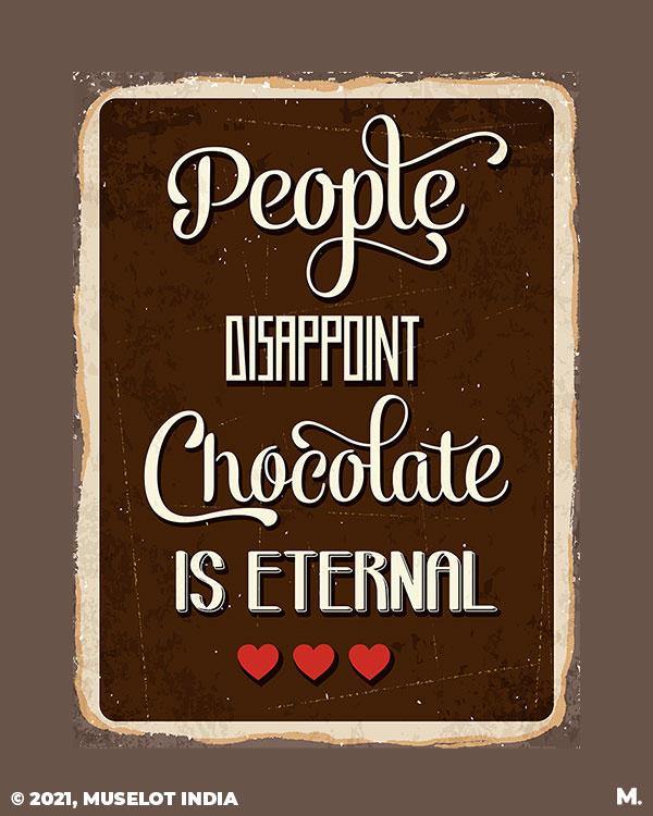 Printed notebooks - Chocolate is eternal - MUSELOT