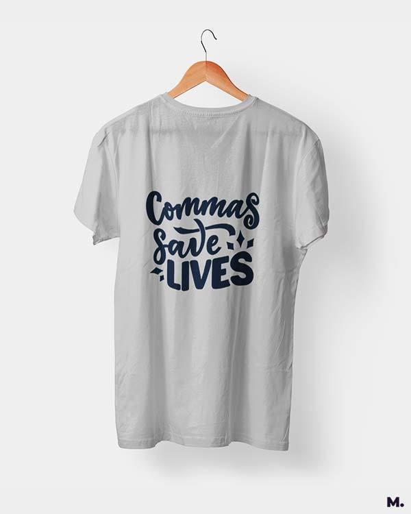 printed t shirts - Commas save lives - MUSELOT