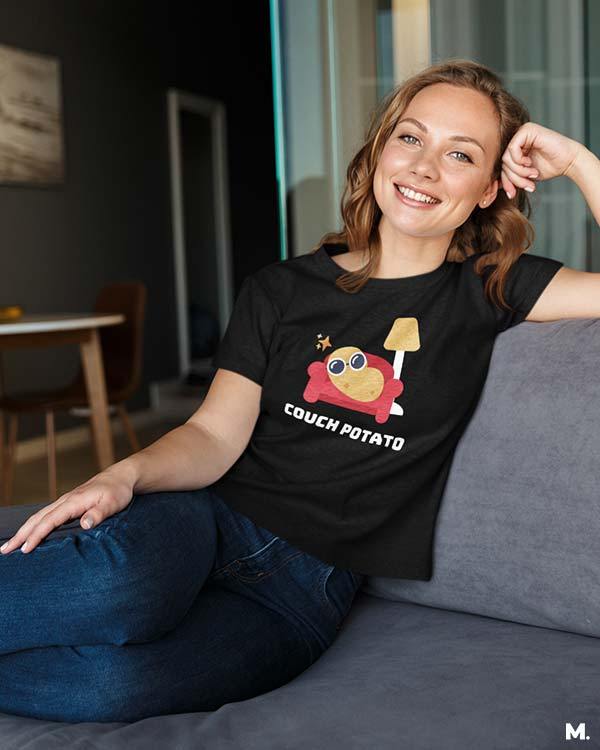 printed t shirts - Couch potato - MUSELOT