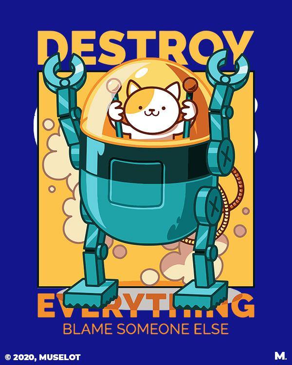 printed t shirts - Destroy everything - MUSELOT