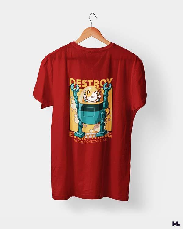 printed t shirts - Destroy everything - MUSELOT