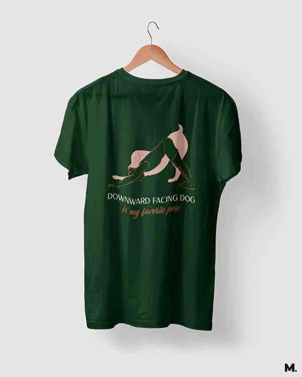 printed t shirts - Downward facing dog pose - MUSELOT