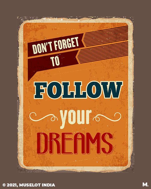 Printed notebooks - Follow your dreams - MUSELOT