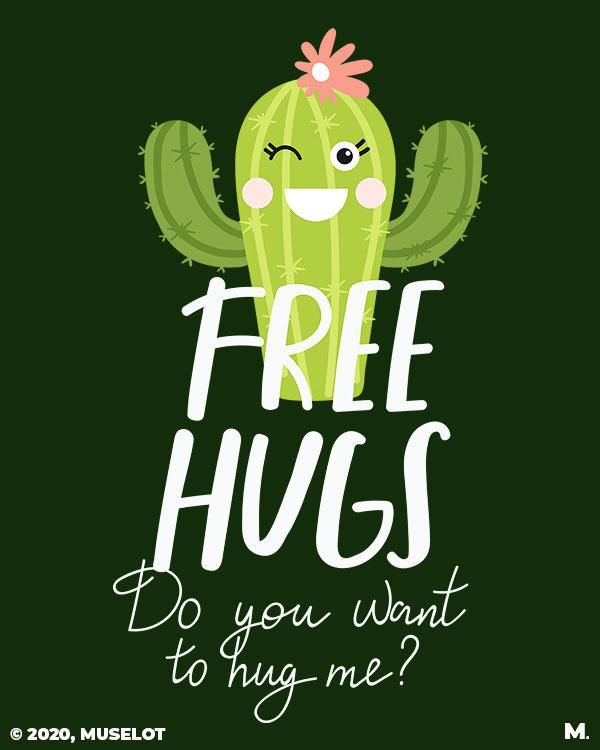 printed t shirts - Do you want free hugs? - MUSELOT