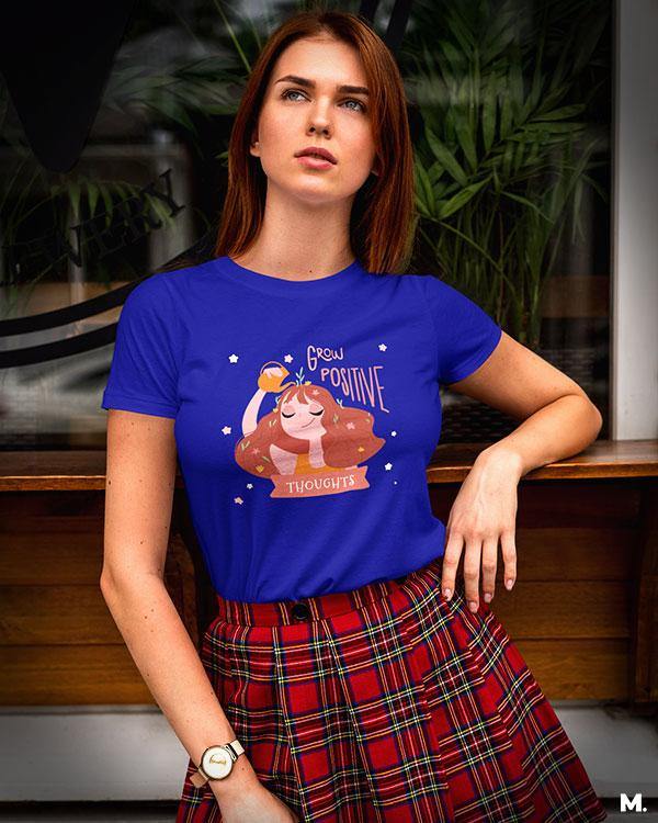 printed t shirts - Grow positive thoughts - MUSELOT