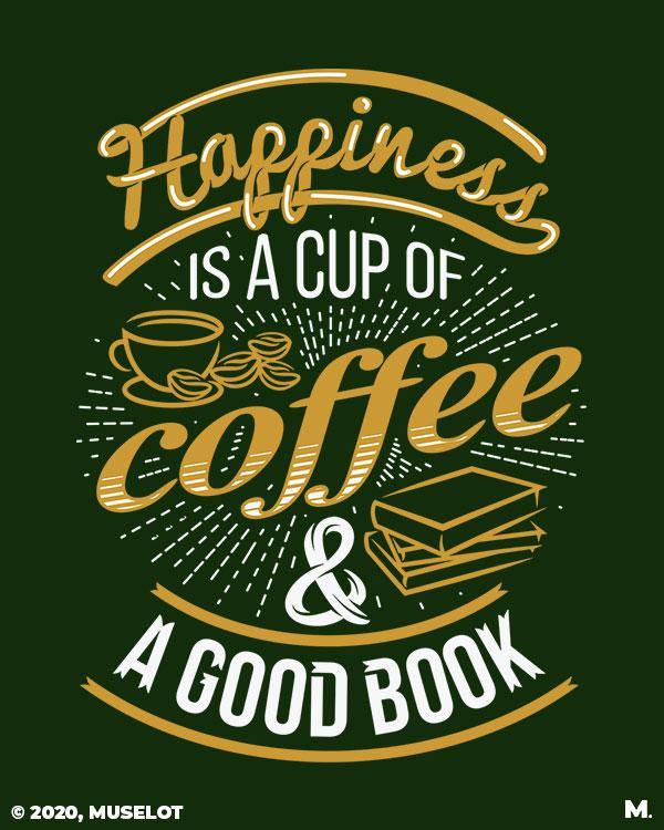 printed t shirts - Coffee and good books - MUSELOT