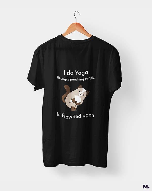 printed t shirts - Do yoga to avoid punching - MUSELOT