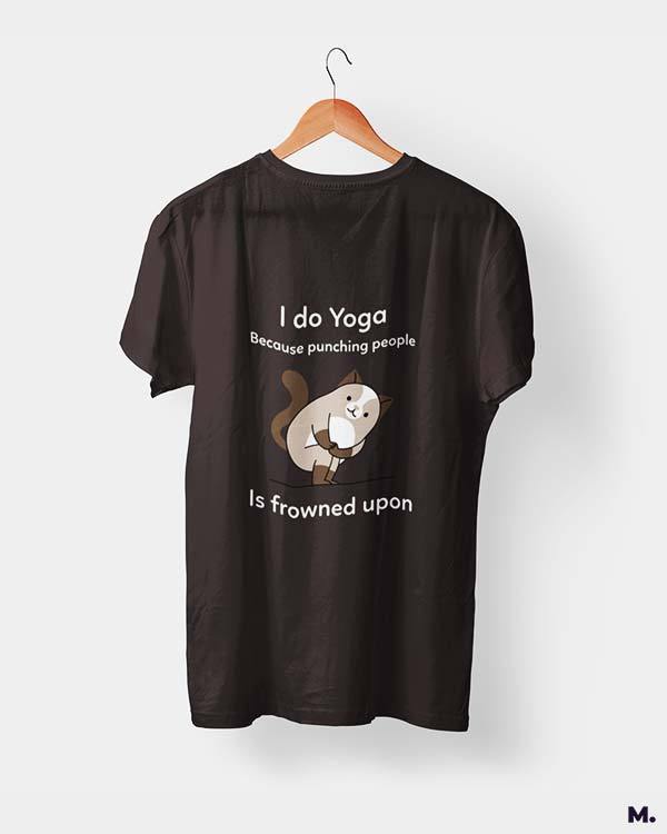 printed t shirts - Do yoga to avoid punching - MUSELOT