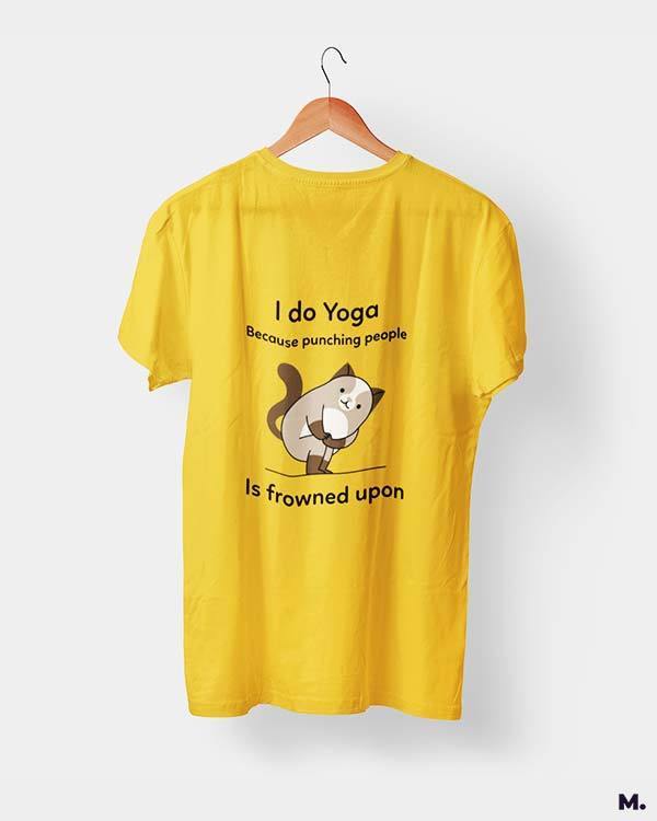printed t shirts - Do yoga to avoid punching - MUSELOT