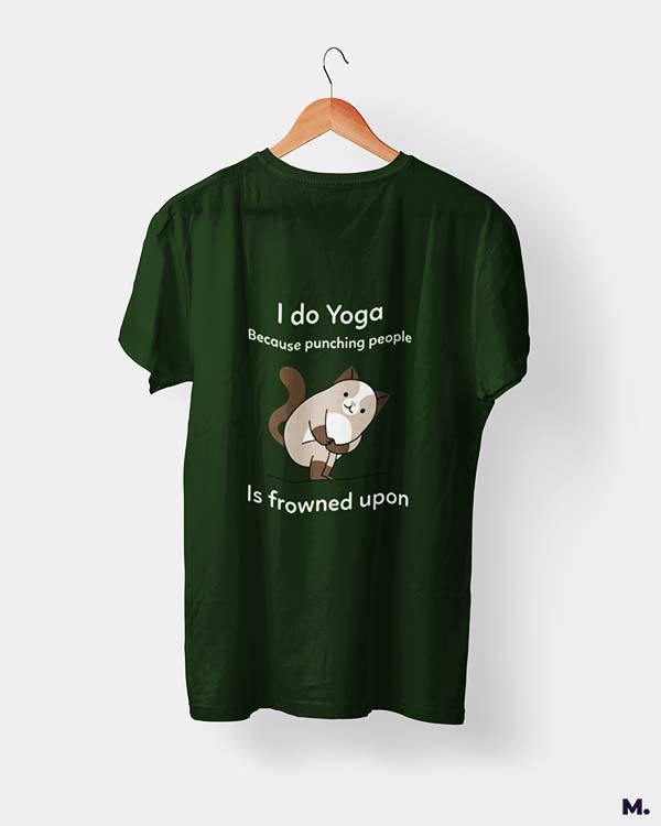 printed t shirts - Do yoga to avoid punching - MUSELOT