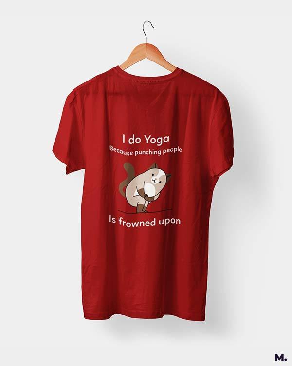 printed t shirts - Do yoga to avoid punching - MUSELOT
