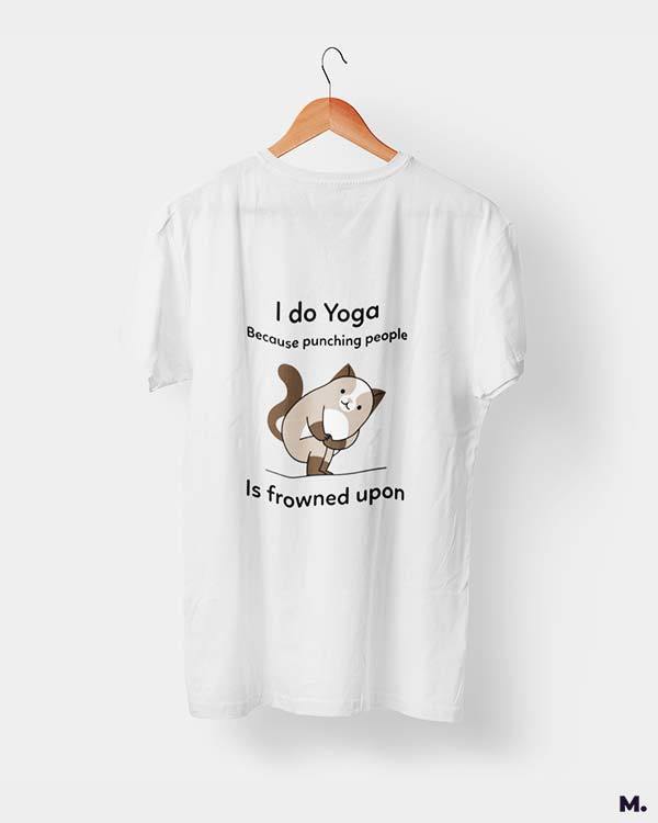 printed t shirts - Do yoga to avoid punching - MUSELOT
