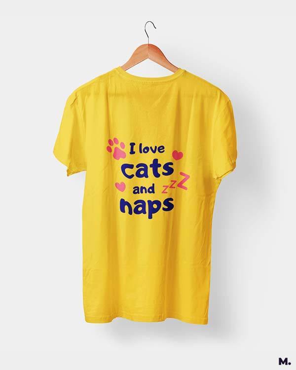printed t shirts - I love cats and naps - MUSELOT