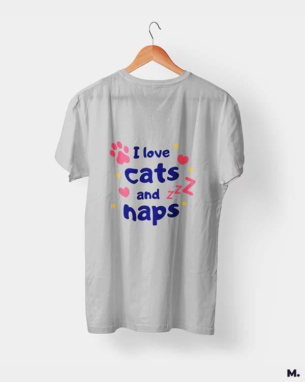 printed t shirts - I love cats and naps - MUSELOT