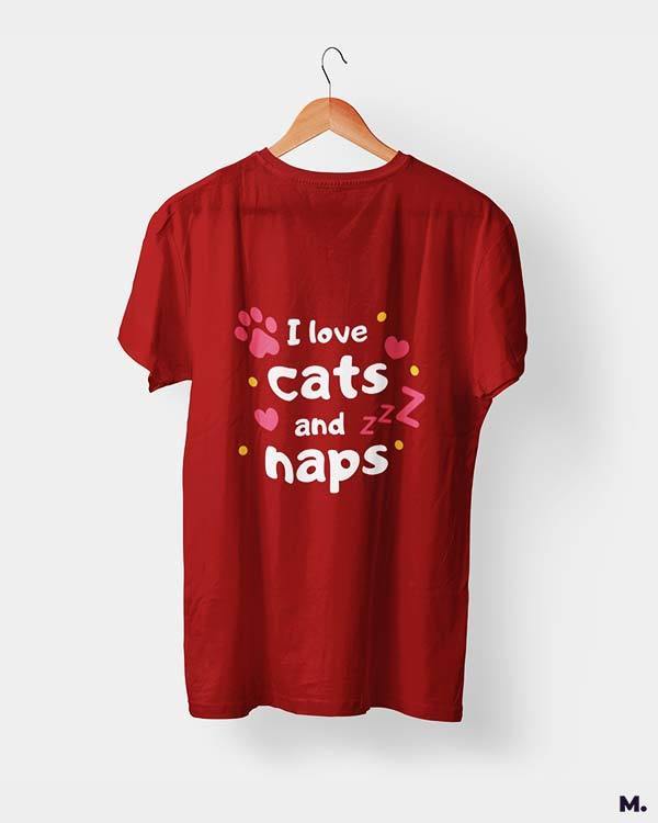 printed t shirts - I love cats and naps - MUSELOT