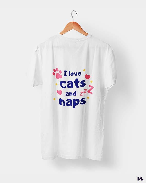 printed t shirts - I love cats and naps - MUSELOT