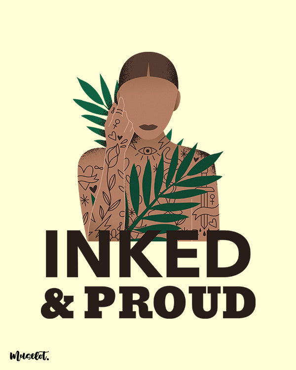 Inked and proud modern art illustrated posters at Muselot