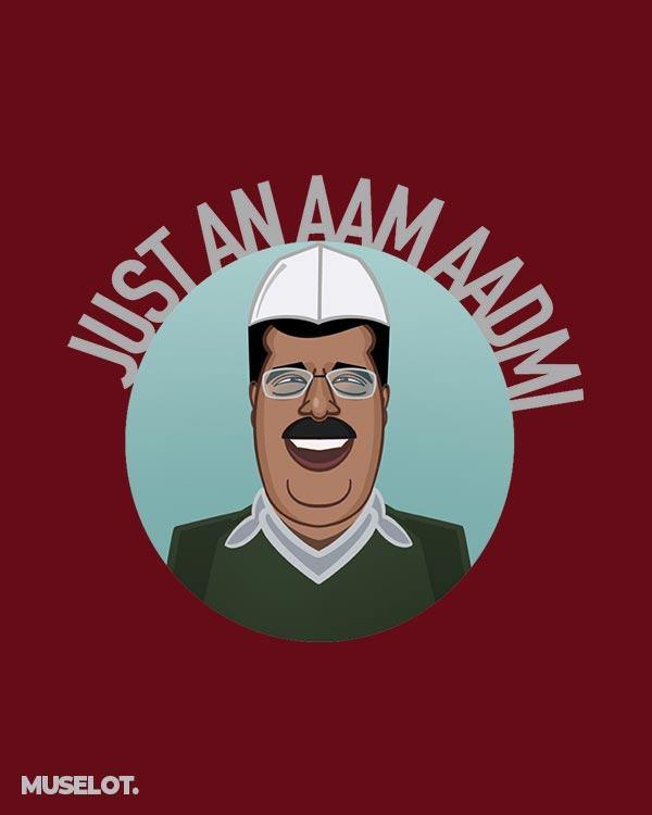 printed t shirts - Just an aam aadmi t shirt - MUSELOT