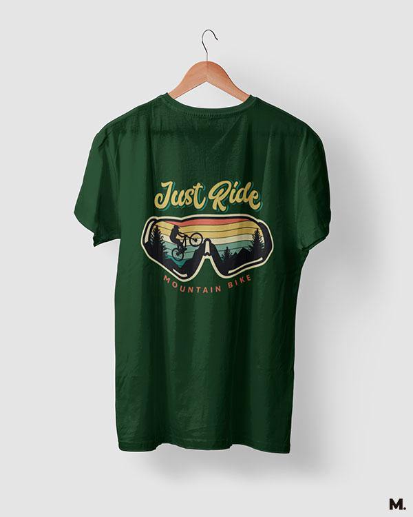 printed t shirts - Just ride mountain bike - MUSELOT
