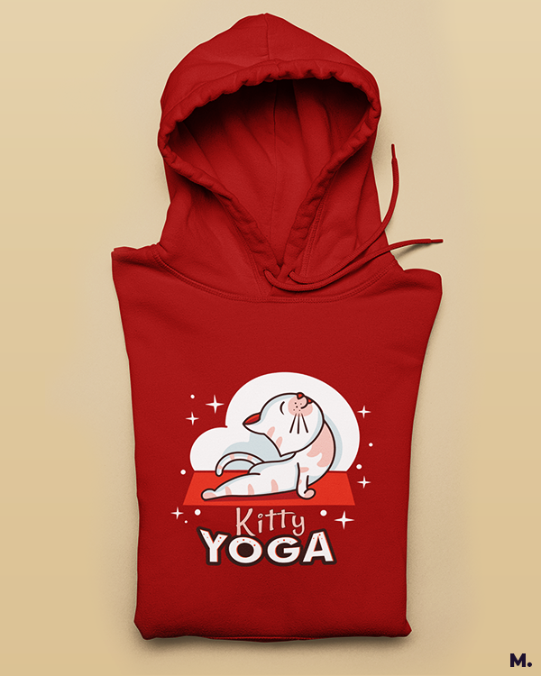 Printed hoodies - Kitty yoga - Muselot
