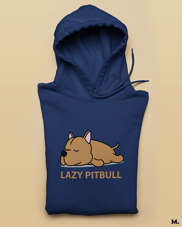 Printed hoodies - Lazy pitbull - Muselot