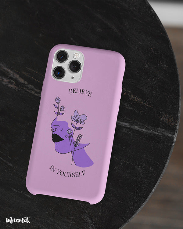 Believe in Yourself with Boho Women Line Art Phone Case | Muselot Believe in Yourself with Boho Women Line Art Phone Case | Muselot