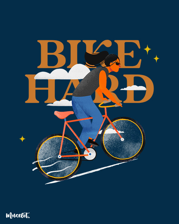 Bike hard printed t shirts for cyclists and bike lovers Muselot