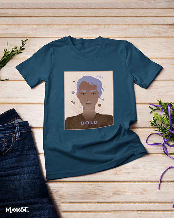 Bold printed t shirts for lgbtq and queer pride