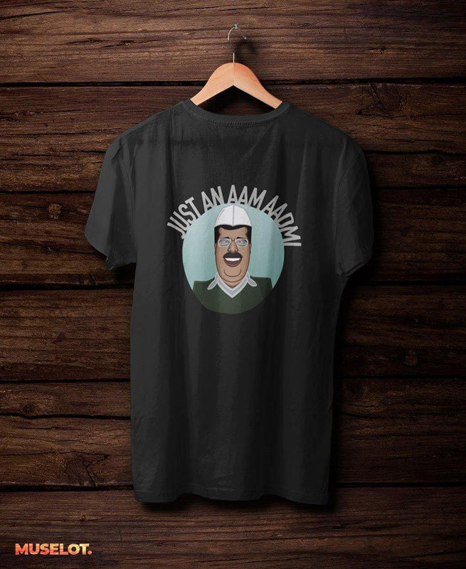 printed t shirts - Just an aam aadmi t shirt  - MUSELOT