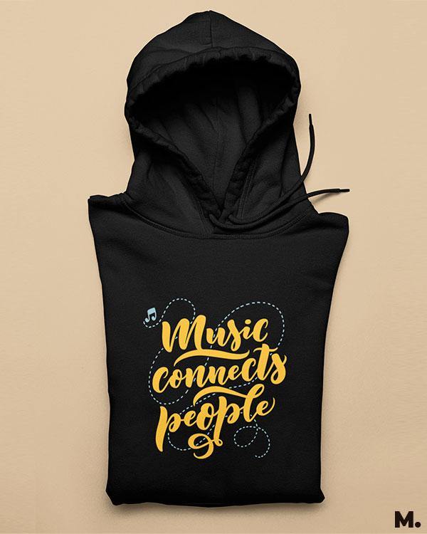 Printed hoodies - Music connects people - MUSELOT