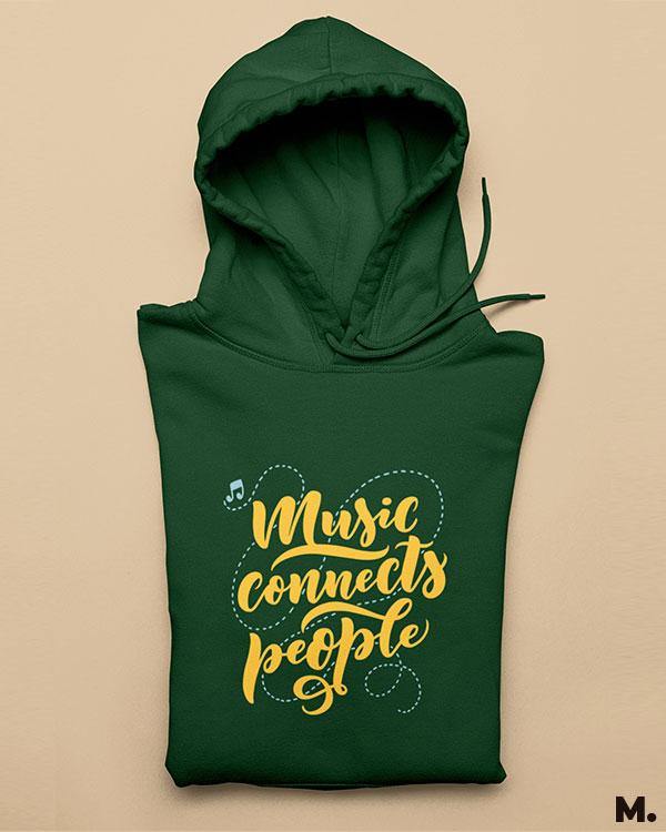 Printed hoodies - Music connects people - MUSELOT