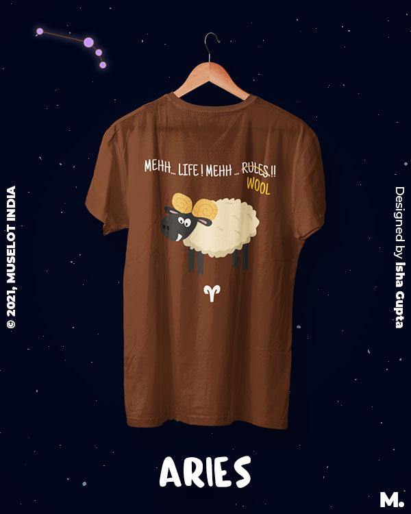printed t shirts - The independent Aries - MUSELOT