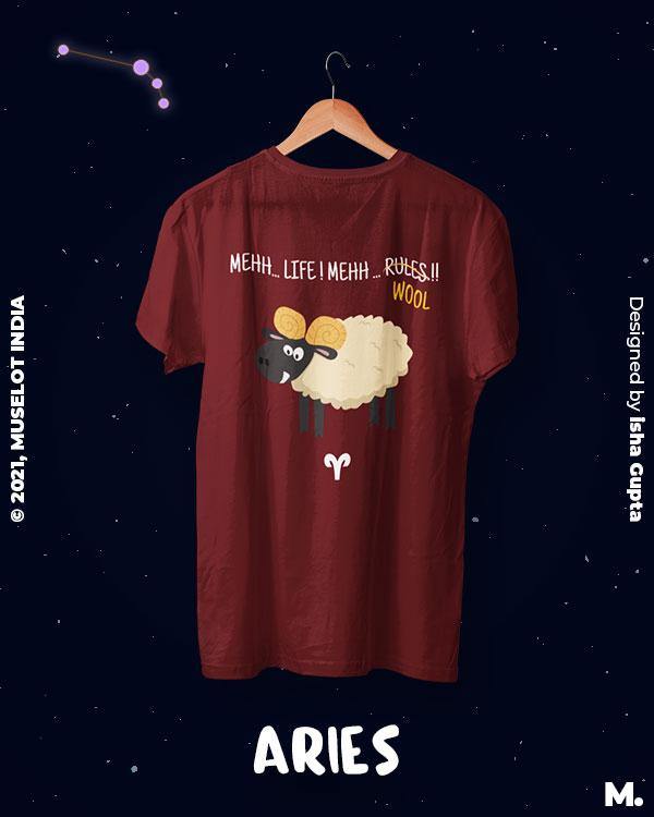 printed t shirts - The independent Aries - MUSELOT