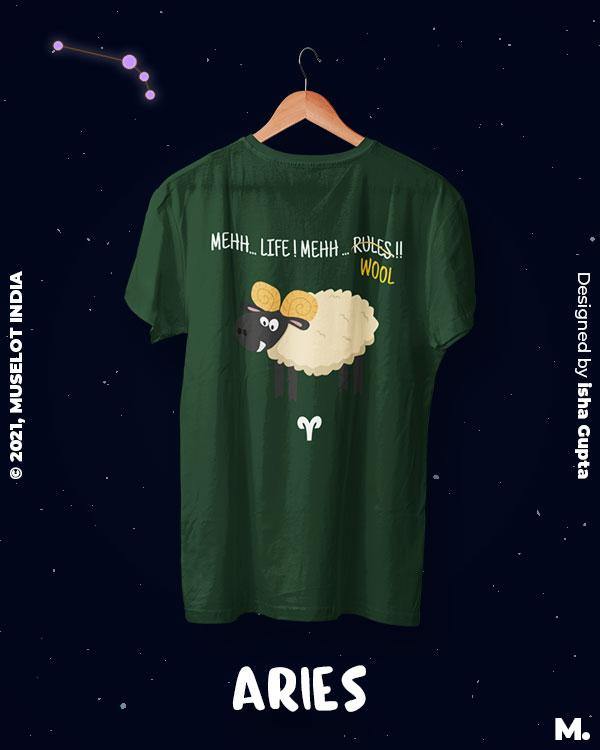 printed t shirts - The independent Aries - MUSELOT