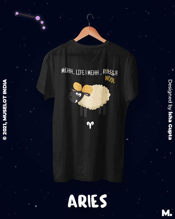 printed t shirts - The independent Aries - MUSELOT