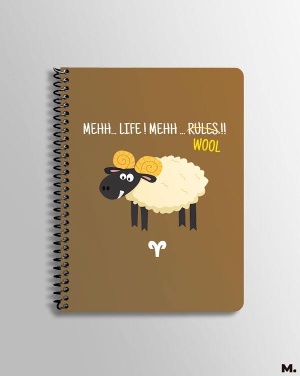 Printed notebooks - The independent Aries - MUSELOT