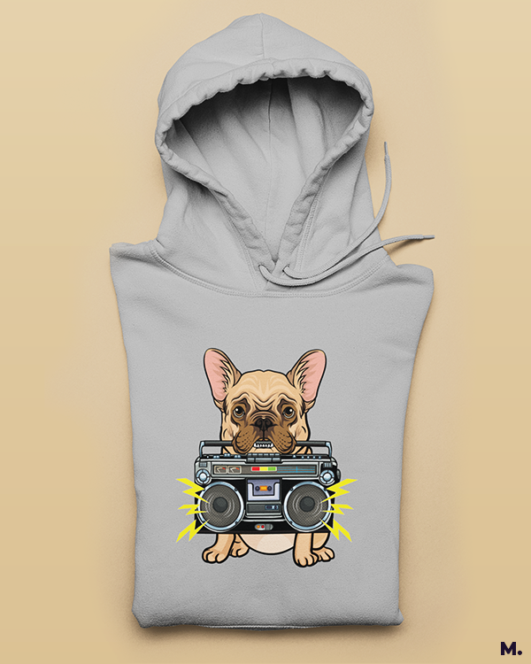 Pawsome boombox printed hoodies