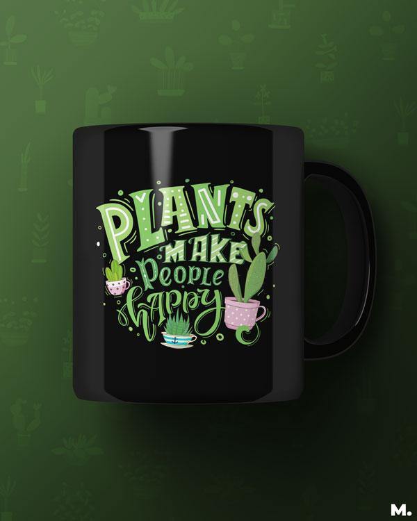 Printed mugs - Plants make people happy - MUSELOT