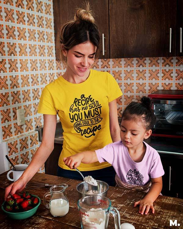 printed t shirts - Bring soul to the recipe - MUSELOT