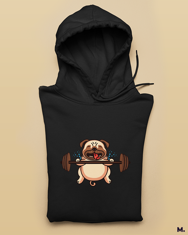 Sweat your guts out printed hoodies